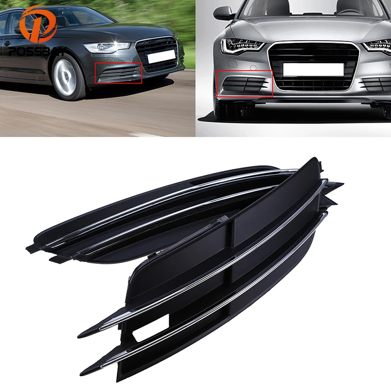 Передний бампер автомобиля POSSBAY нижняя решетка радиатора грили для Audi A6 C7 Sedan/Avant
