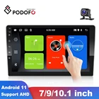 Podofo Android 11 2 Din стерео приемник автомобильное радио GPS Bluetooth Авторадио автомобильный мультимедийный плеер для VWVolkswagenNissanHyundai