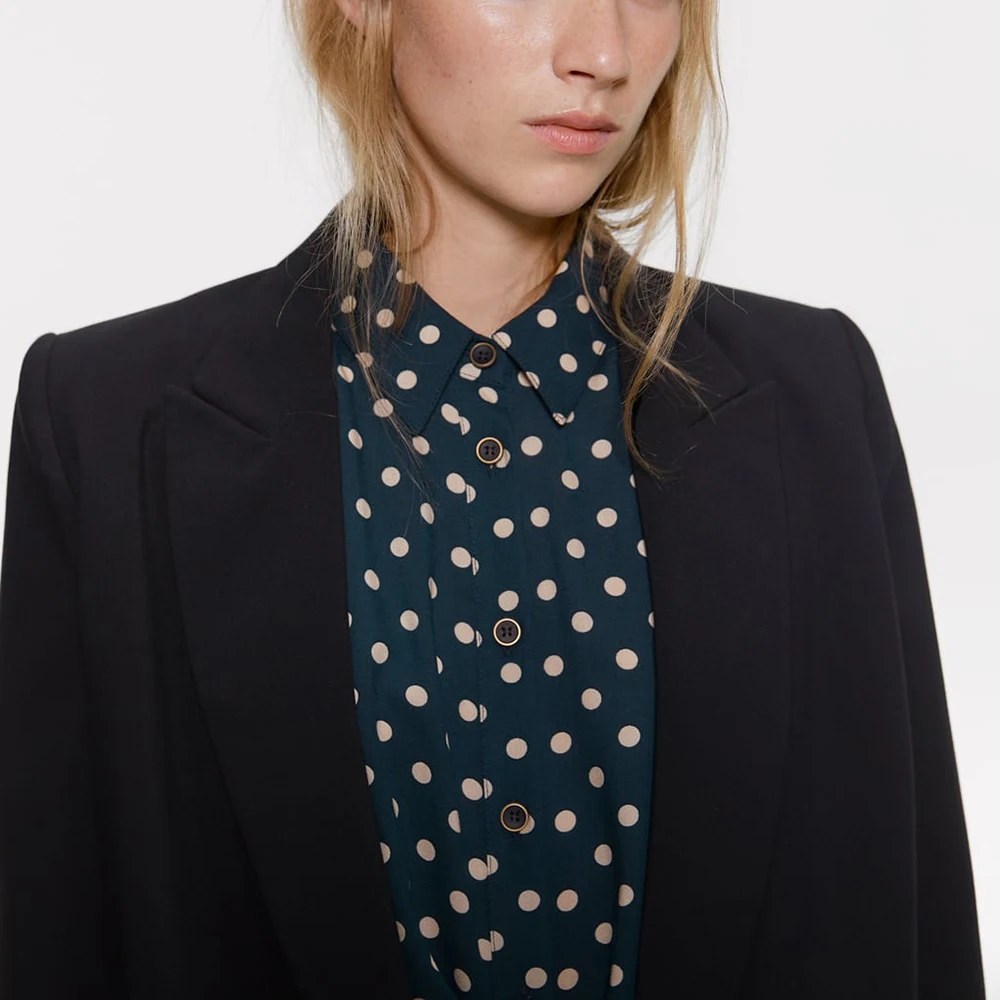 2019 ZA мини-платье с отложным воротником женское платье длинным рукавом и узлом в