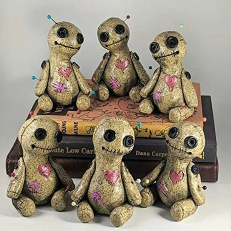 

Cartoon Sprayable Voodoo Doll Cone Incense Burner Resin Censer Cursed Dolls Handmade Carft Ornaments Home Decoration Censer
