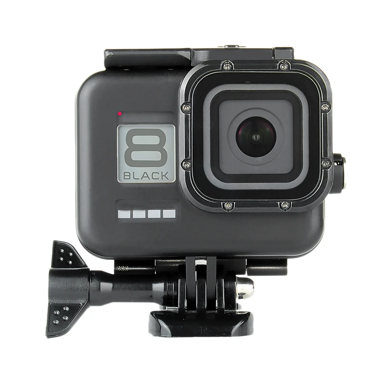 Водонепроницаемый чехол 60 м для подводной съемки защитный GoPro Hero 8 черные фильтры