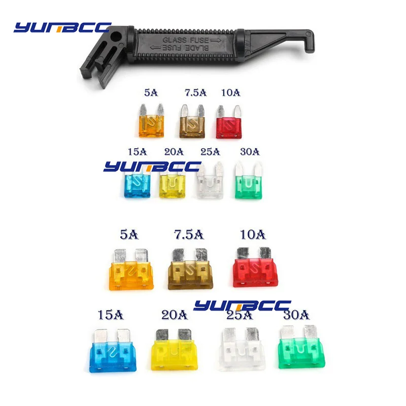 

121 Pcs Automotive Boxed Medium/Small Fuse Insert 5A-30 A Automotive Fuse Set,Small Size Blade Car Fuse Assortment Set for Auto