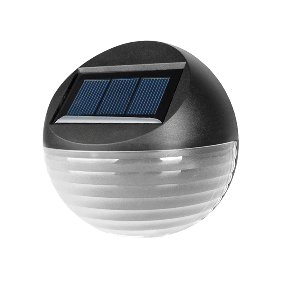 2LED стенная солнечна лампа 7 цветов Теплый белый светильник Сенсор