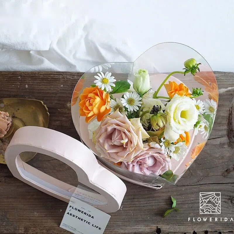 

Прозрачные мини-контейнеры для упаковки цветов, подставка для обнимания цветов, ваза для цветов, коробка для свадебной вечеринки с крышками...