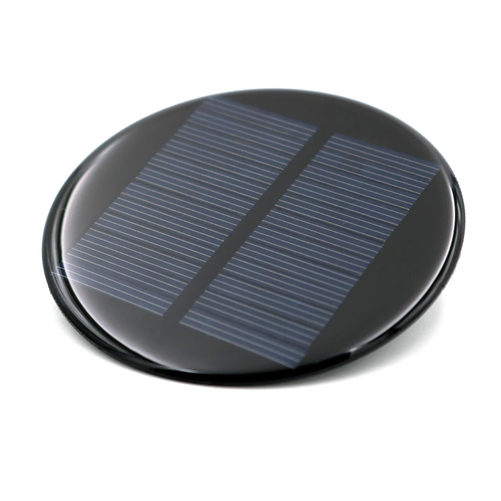 Solar Cell 6V 80mA 80MM Mini Polycrystalline Silicon Panel DIY Module Circle Round Power Epoxy Board | Электроника