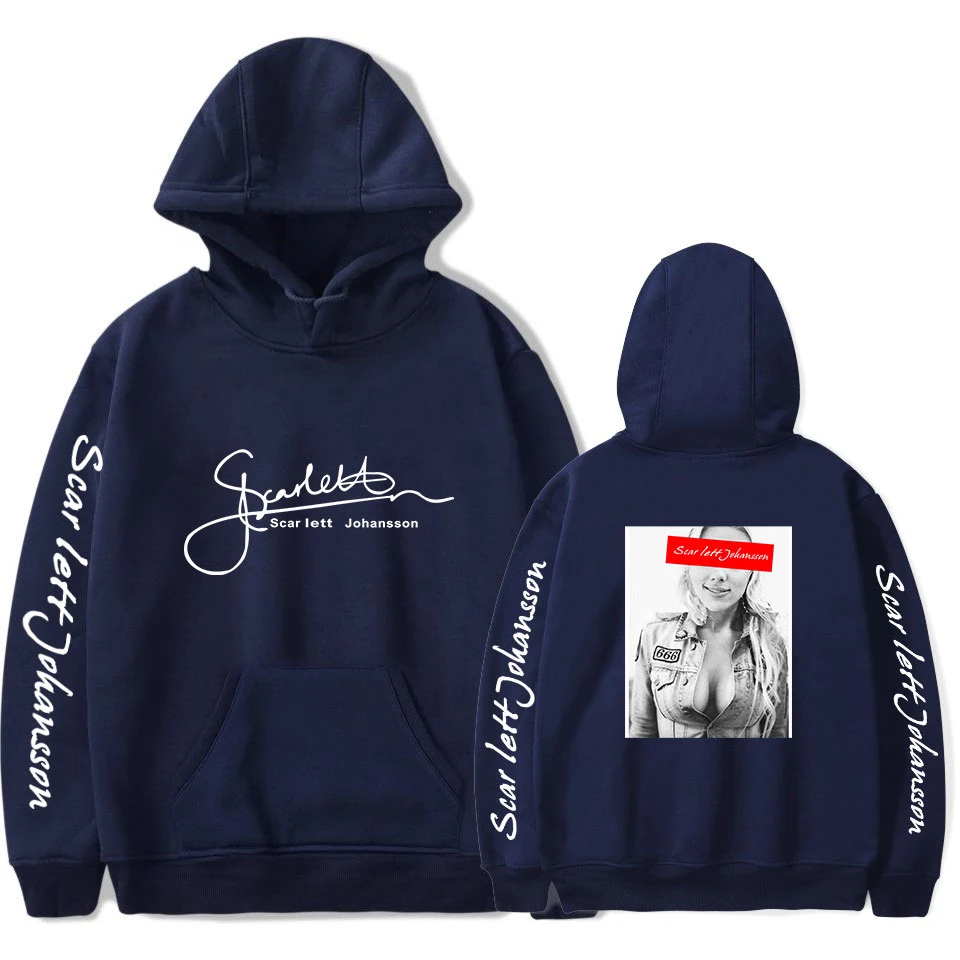 

Men's Casual Winter Slim Cotton Hoodie Scarlett Johansson star man Warm Hooded Sweatshirt Coat Jacket Outwear