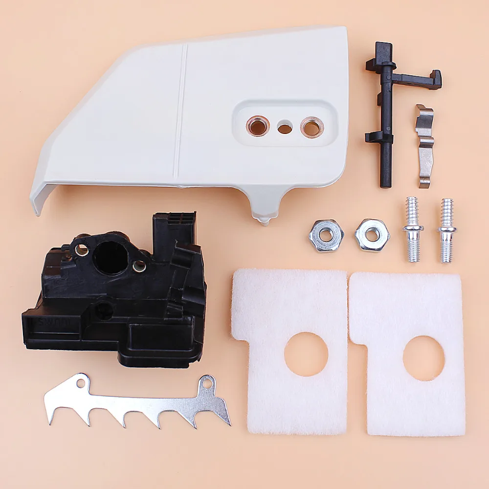 

Side Sprocket Cover Air Filter Housing Bar Nuts Studs Felling Dog Kit Fit STIHL 017 018 MS180 MS170 Gasoline Chainsaw Parts