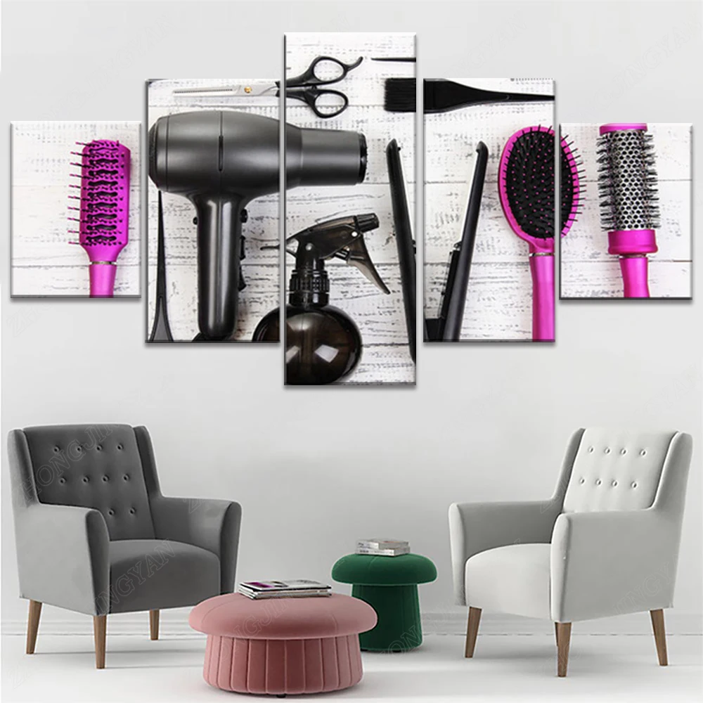 Картина на холсте для парикмахерской Современный домашний декор салона красоты