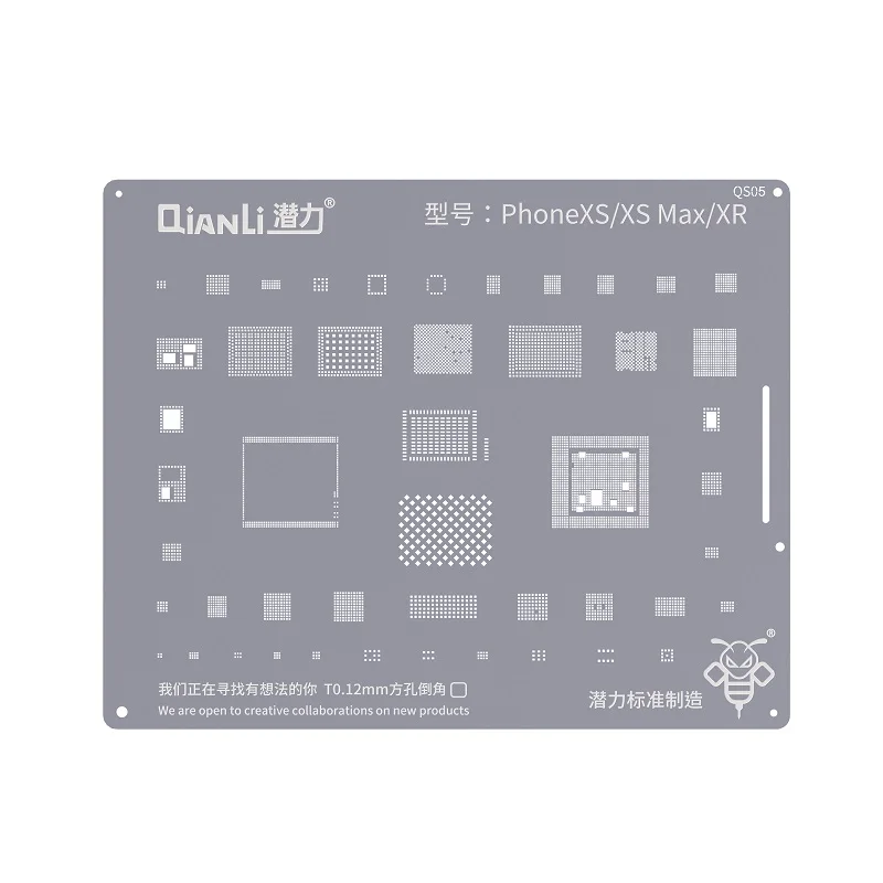 

QianLi Bumblebee Reballing Stencils For iPhone A12 CPU XS/XSMAX /XS Max/XR
