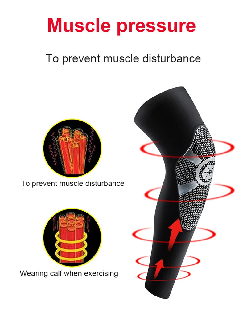 1 шт. спортивные наколенники эластичные поддерживающие защитные | Спорт и