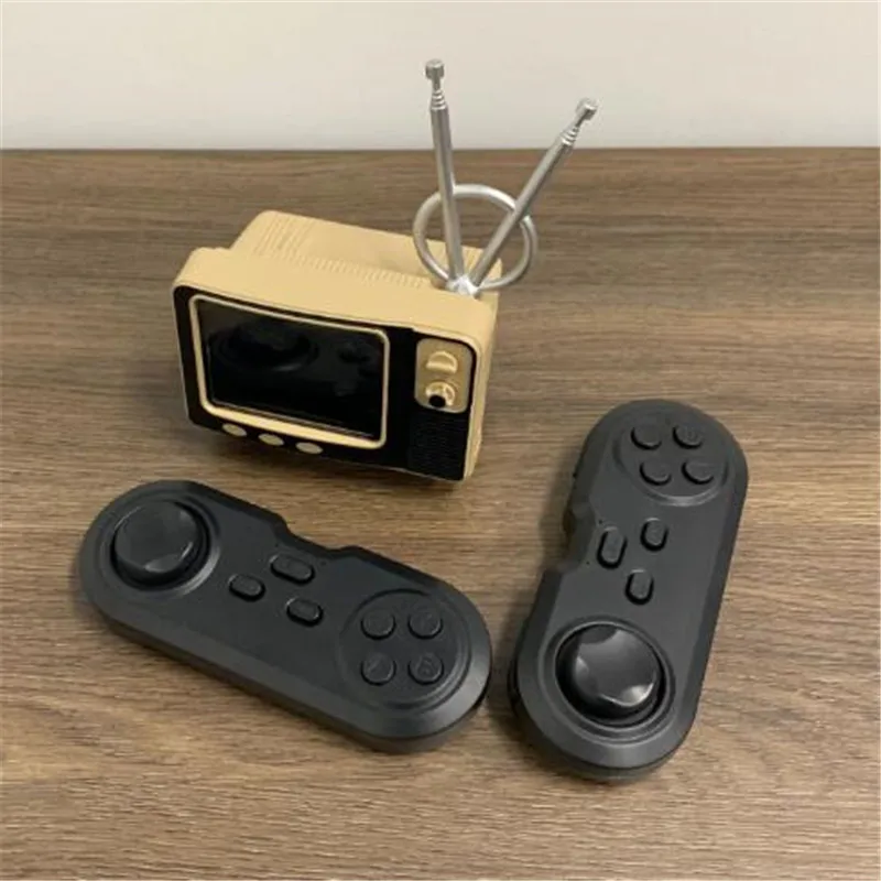 

Retro Bookshelf TV Game Console 80 Nostalgic Classic Double Game Console TV Creative Wireless Game Console 108 Games Crafts