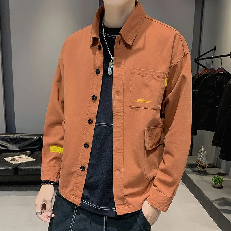 

Осень 2021, новая куртка для инструментов, Мужская свободная повседневная куртка большого размера