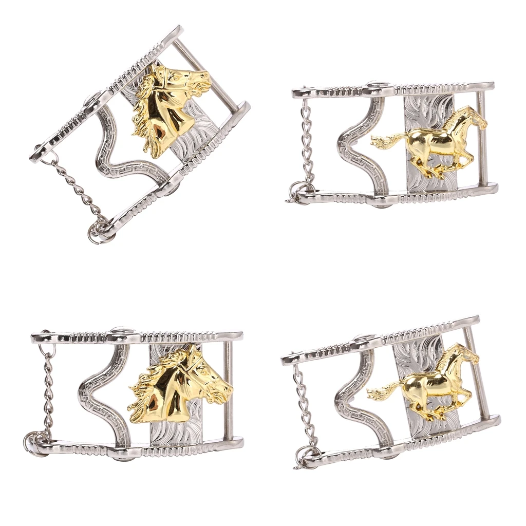 4x Мужские Винтажные серебряные пряжки ковбойский ремень в стиле вестерн пробы с