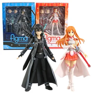 15cm sword art online figma asuna kirito kiriko shino figurine model puppets movietv anime figurine japan model pvc animefigure free global shipping