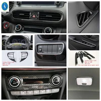 steering wheel air ac outlet vent lift button lights control panel cover trim for hyundai kona 2018 2022 interior refit kit