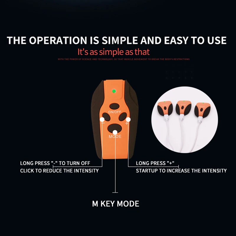 

USB Charged Electric Smart Abdominal Muscle Stimulator ABS EMS Hip Trainer Body Slimming Massage Belly Arm Leg Workout Unisex
