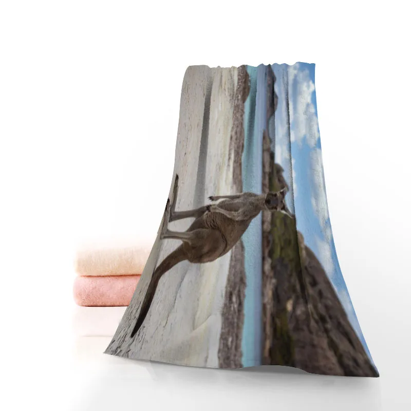 Горячее изготовление на заказ полотенце-кенгуру из хлопка с принтом для