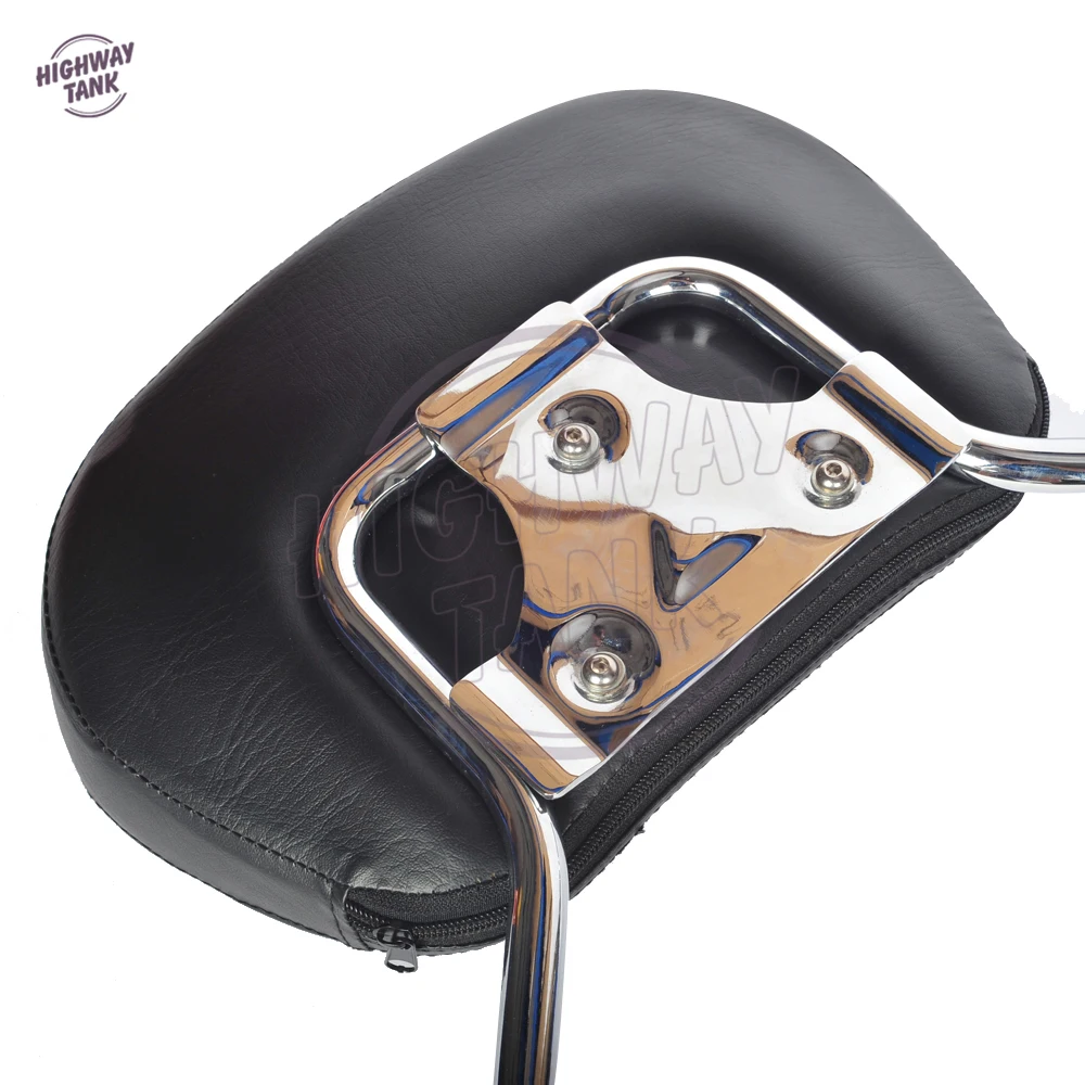 

Chrome Detachable Backrest Sissy Bar & Luggage Rack Case for Harley Touring 2009-2017