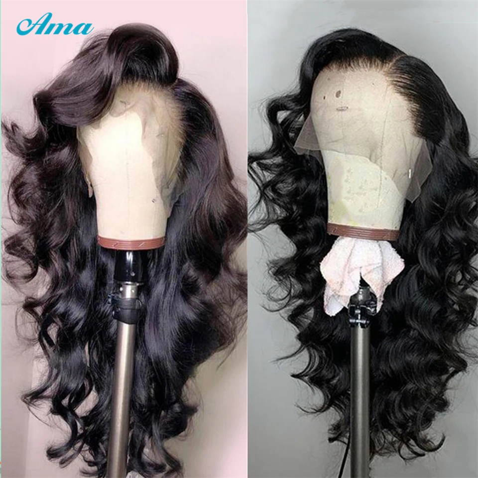 

Loose Wave Lace Front Wig Malaysian 13x4/13x6x1 Transparent Lace Front Human Hair Wigs For Black Women Remy 4x4 Closure Wig