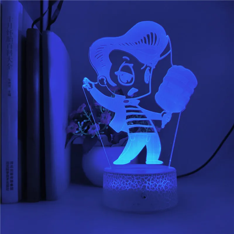 Известной певицы Джонни Холлидей рисунок светодиодный ночной Светильник для