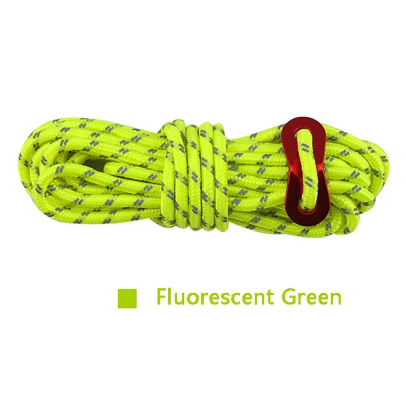 Светоотражающая палатка из Паракорда 4 м ветрозащитный шнур для кемпинга на