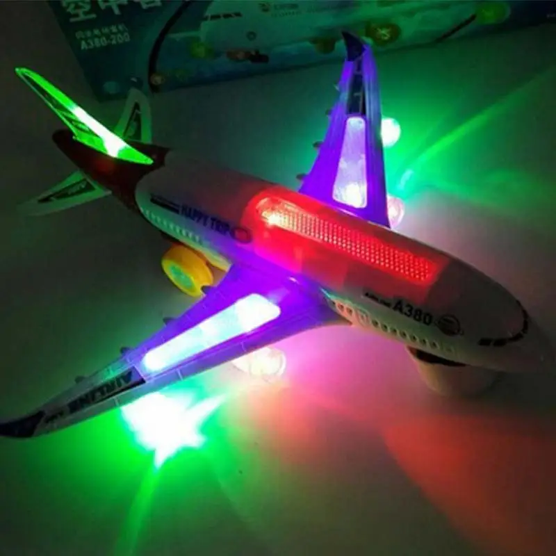 

Electric Model Kids Action Toy Airplane with Lights and Sounds Aircraft Toy for Boys and Girls Safety Aircraft for Children Gift