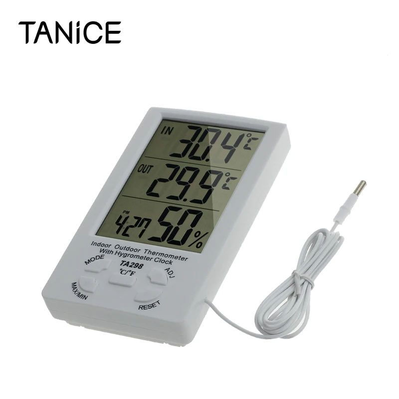 

Термометр-Гигрометр TANiCE, 2 в 1, с ЖК-дисплеем