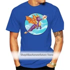 MenWatercolor Spyro детства героя произведения искусства рисунок в стиле унисекс с короткими рукавами, с круглым вырезом, в стиле Харадзюку Летняя Повседневная футболка
