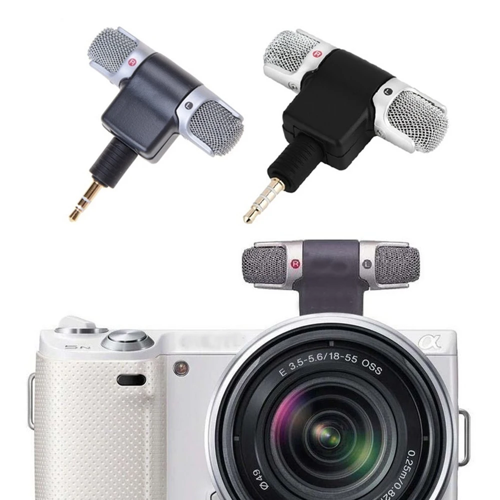 Stereo Microphone Laptop microphone mini 3.5mm voice recorder phone Consumer Electronics Electret capacitor Voice Mic | Электроника