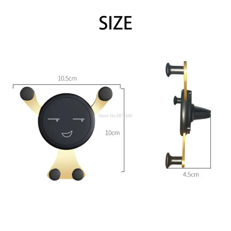 

Universal Gravity Car Phone Holder Air Vent Mount Stand For Cell Phone GPS Car Bracket Mounts & Holder For IPhone Samsung Xiaomi