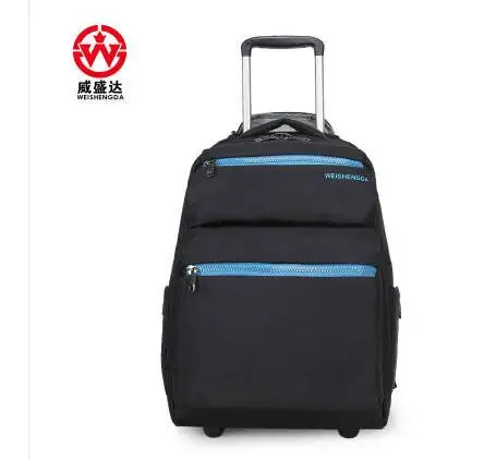 20 Inch Waterproof Travel Trolley Backpack Large Capacity Luggage Wheeled Backpacks Carry-on Bags Men Trolley Bags for Laptop
