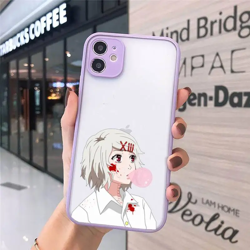 

JUZO SUZUYA Tokyo Ghoul anime Phone Cases matte transparent For iphone 7 8 11 12 plus mini x xs xr pro max cover