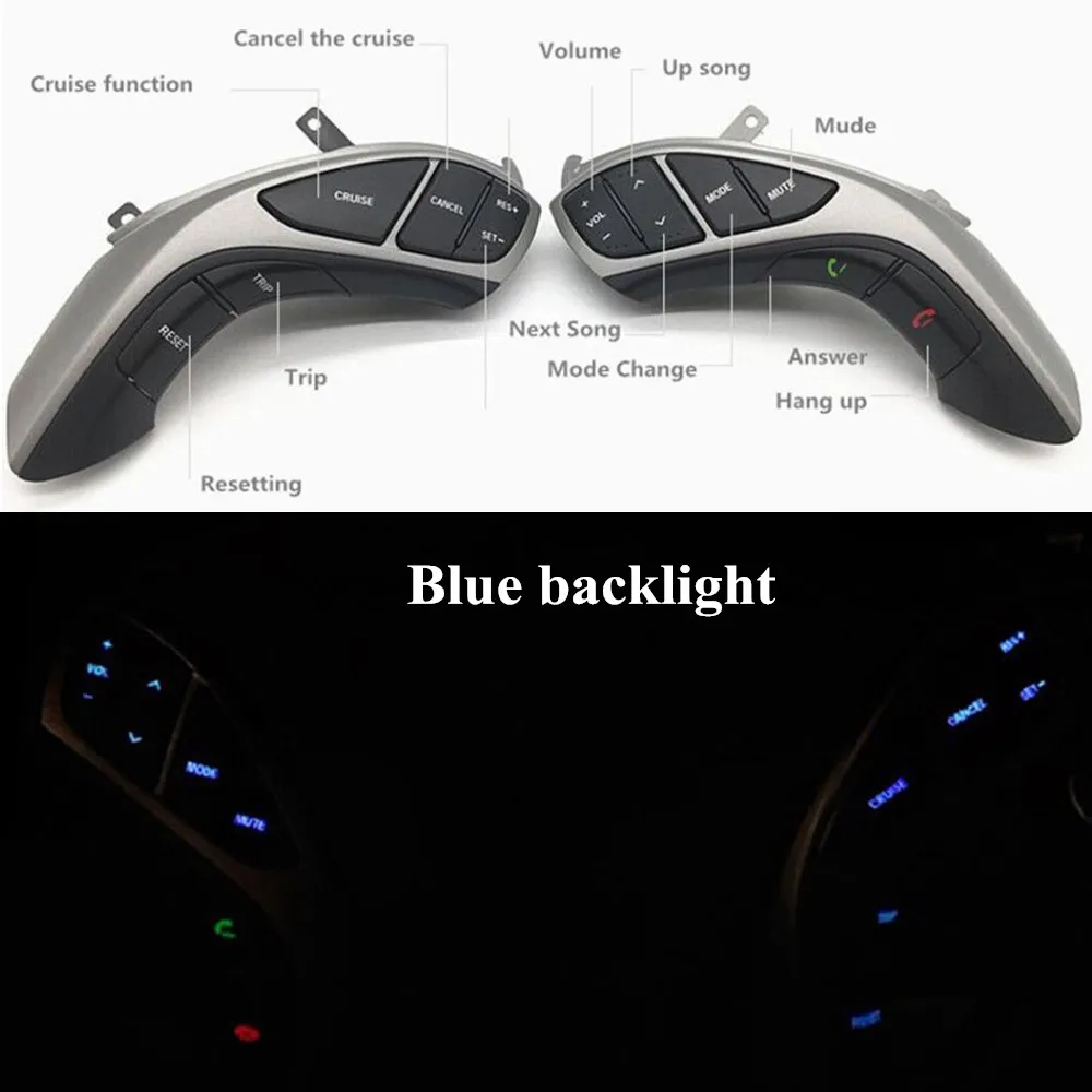 Многофункциональные кнопки на руль для Hyundai Elantra 2012 2013 2014 MT Кнопки громкости аудио