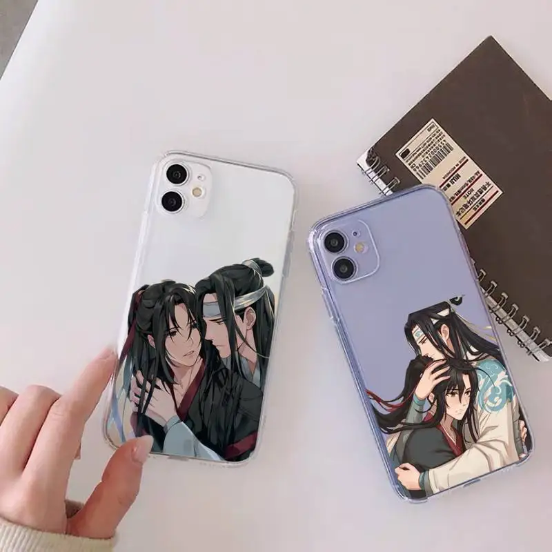 

Mo Dao Zu Shi MDZS anime Phone Case Transparent for Clear iPhone 11 12 8 7 6 6S XS MAX Plus X 5S SE 2020 XR mini pro