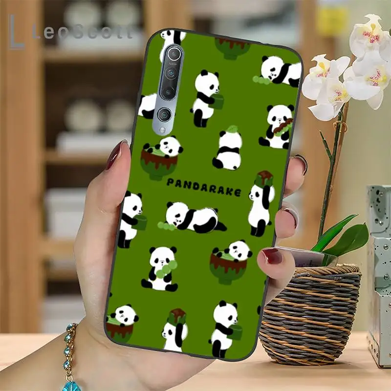 

China panda animal cute Phone Case For Xiaomi Redmi 7 8 9t a3Pro 9se k20 mi8 max3 lite 9 note 9s 10 pro