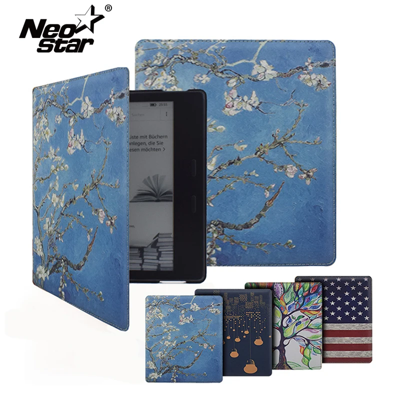 Кожаный чехол NEO STAR защитный изящный с функцией автоматического сна и