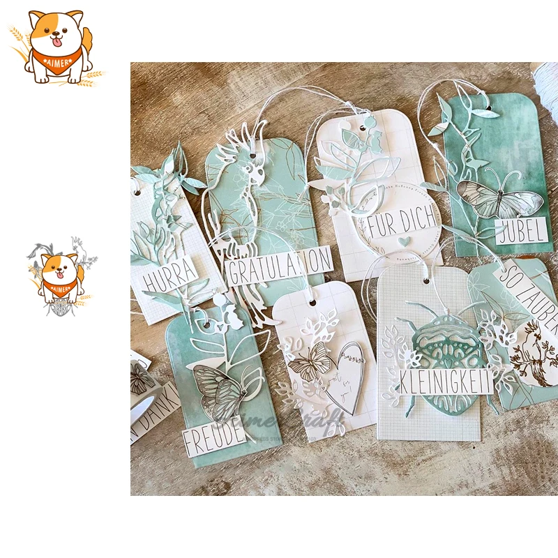 Металлическая вырубка для птиц насекомых рыб трафарет скрапбукинга сделай сам