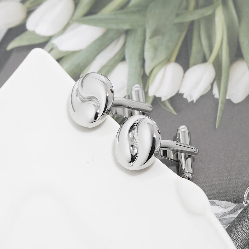 Men's Cufflinks Copper Classic Simple Silver Color French Design Gentleman Inch Shirt Suit Wear Gift | Украшения и аксессуары