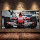 Феррари F2004 автомобиля F1 замка гоночный автомобиль спортивный автомобиль стены искусства плакатов и печатает масляной живописи для дома Декор в гостиную без рамы