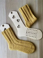 2 pcs wooden sock blockers knitting sock forms shapes blockers knitting tools gift for beginners