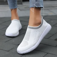 socks shoes woman light flats plus size 2021 new hot sell slip on round toe comfortable breathable casual sneakers women shoes