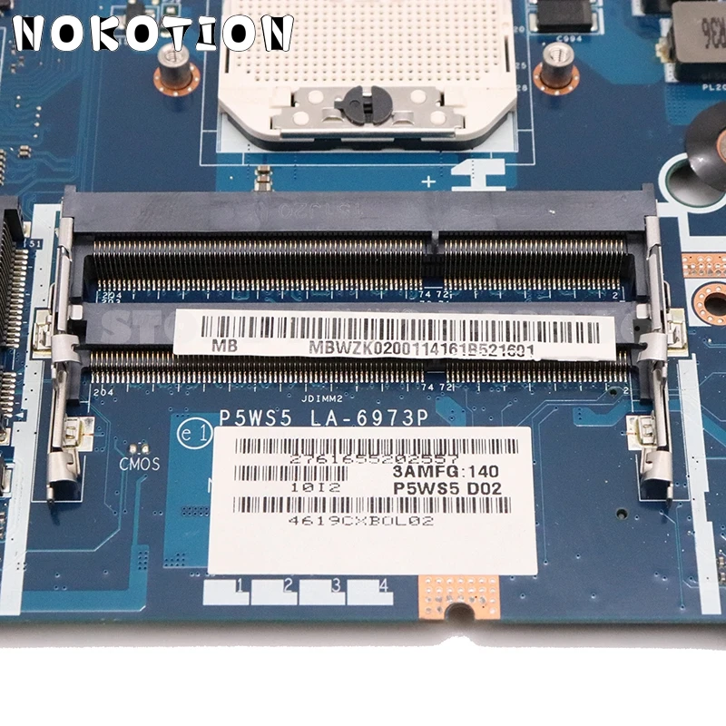 NOKOTION MBWZK02001 MB.WZK02.001 для шлюза NV55 NV55S материнская плата ноутбука P5WS5 LA 6973P HD6700M