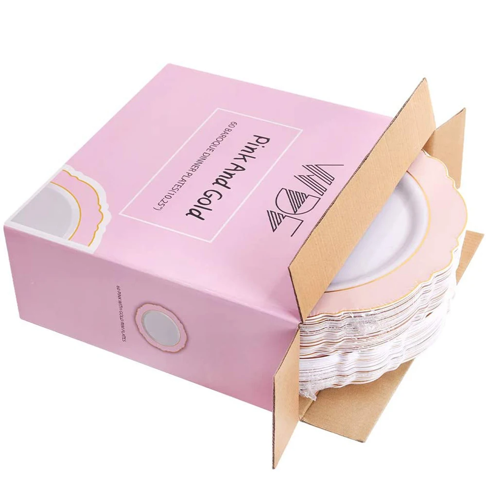 Одноразовая обеденная тарелка в стиле барокко 20 шт. | Дом и сад