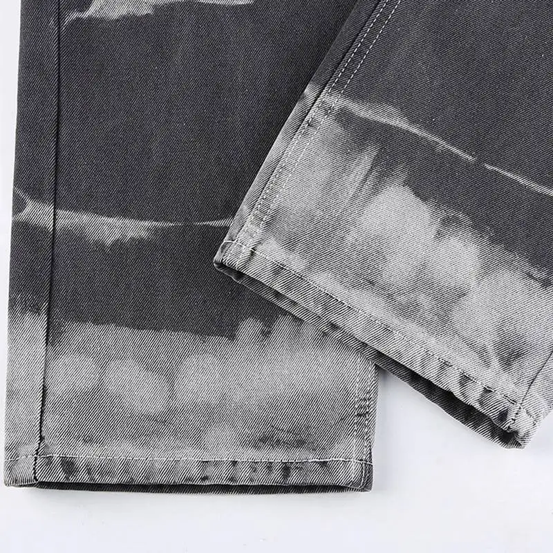 

NIBESSER Tie Dye Print Y2k Baggy Jeans Joggers Women Streetwear Vintage Aesthetic Straight Denim Pants High Waist Mom Jeans 90s