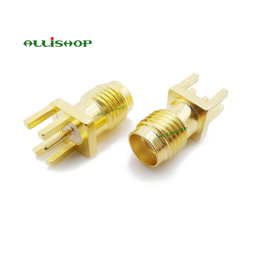 5 шт. sma female печатная плата панель Edge Mount Plug с 4 подставка для булавок прямой разъем