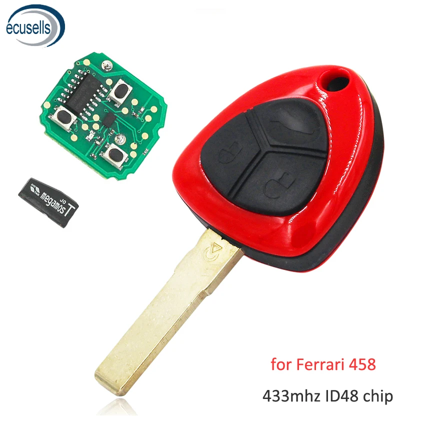 Высокое качество! 3 кнопки умный дистанционный ключ-брелок от машины 433 МГц с