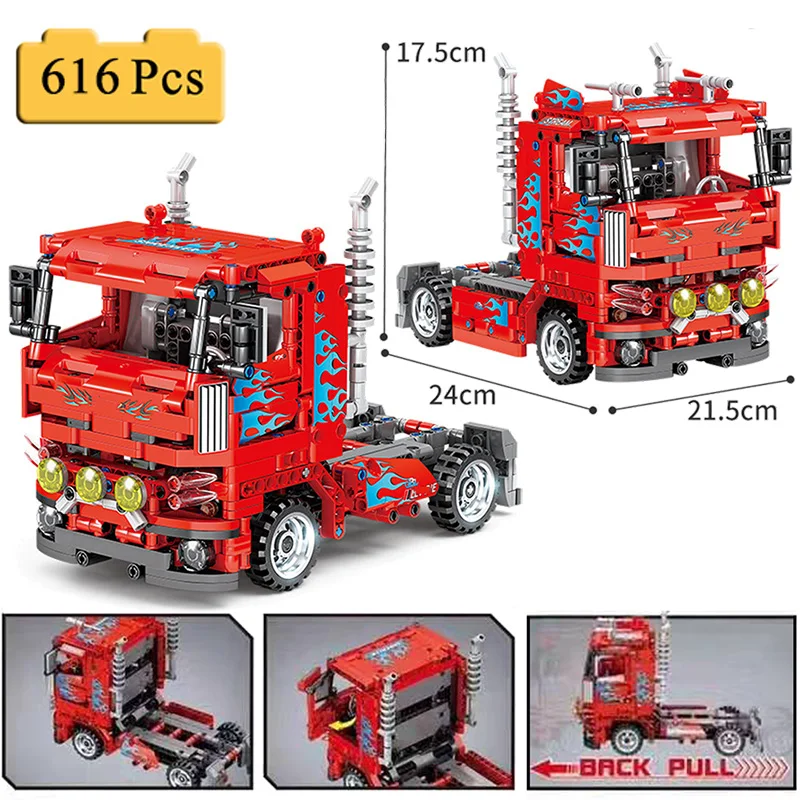 

Hot Sale Racing Car Truck Off-Road Vehicle Set Model Building Blocks Boys Birthday Gift Kids Educational Toys For Children