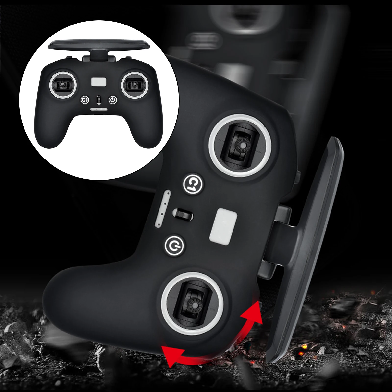 

Protective Case Cover Anti-Drop for DJI Shock Absorption Durable Black