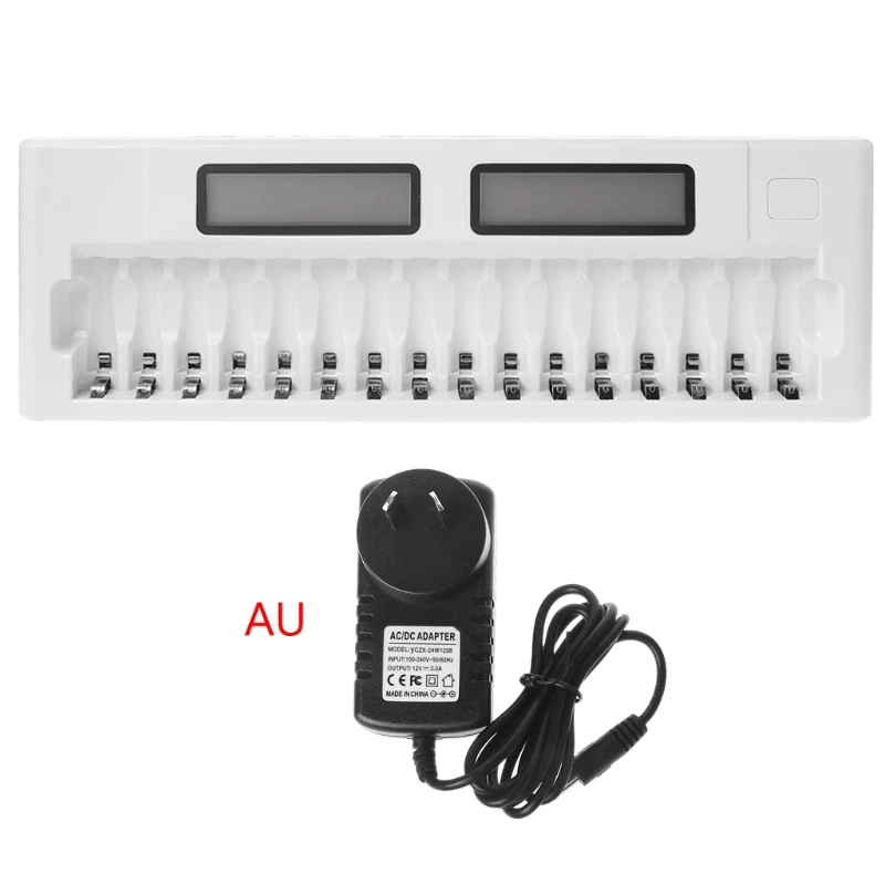 

16 Slots LCD Intelligent Smart Battery Charger 1.2V AA AAA Ni-MH Ni-Cd Batteries Dropshipping