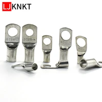 10pcs peep mouth nose bolt hole tinned copper cable lugs battery ring crimp terminals connector